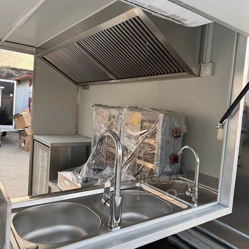MGS-2.5M Standard Size Fully Stainless Steel Interior Multi-Function Food Trailer