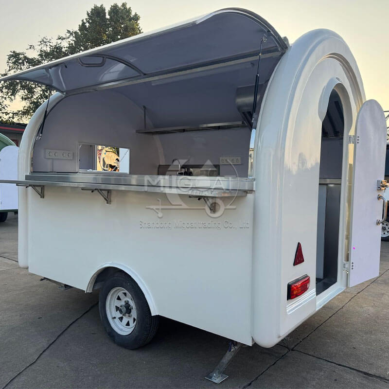 MGR-2.5M Length Stainless Steel Worktop Fully Equipped Mobile Food Trailer