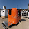 MGA-3M Length Full Stainless Steel Interior Dual Serving Windows With Tailgate Multifunctional Mobile Food Trailer