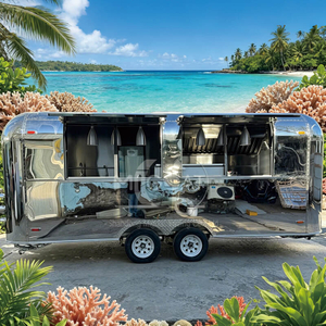 MGA-7M Luxury Mirror Stainless Steel Food Trailer