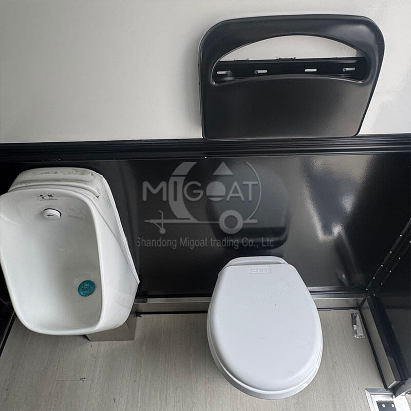  MGT-3M Dual-Axis Large-Capacity Luxury Portable Restroom Trailer, Premium Outdoor Mobile Toilet Shower Unit