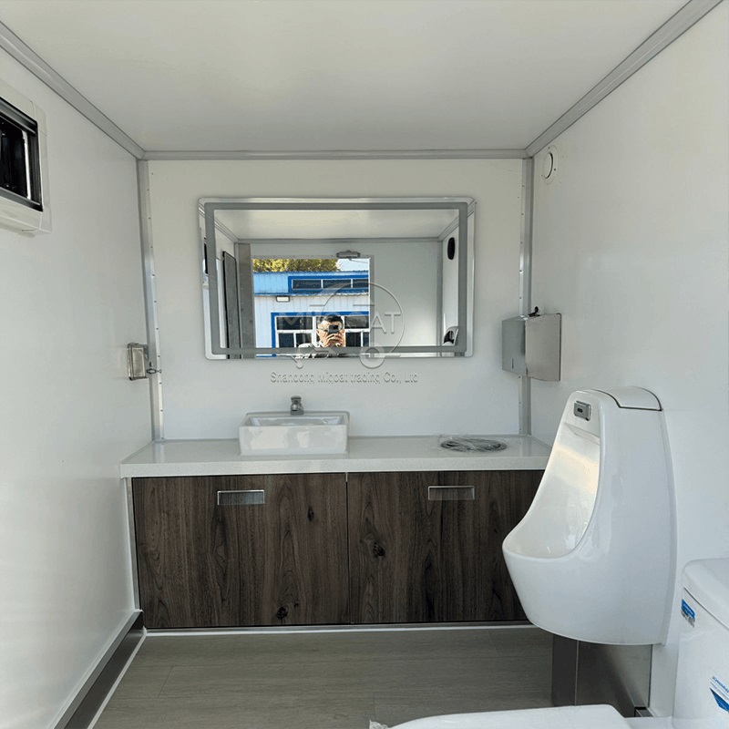MG-3.5m 2Dual 2-Stall Premium Commercial Towable Mobile Restroom Trailer