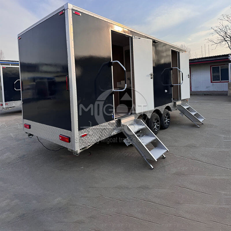 MGT-6M Tri-Axle Stable Large Space Luxury Finished Easy-Clean Construction & Scenic Spot Mobile Toilet Trailer