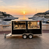 MGS-3.5M Large Capacity High-End Full Stainless Steel Interior Outdoor Commercial Mobile Food Cart Fast Food Vending Trailer