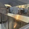 MGR-2.8M Mini Towable Food Trailer, Cream Style Mobile Food Cart with Full Stainless Steel Interior