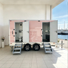 MGT-4M Pink High Appearance Waterproof Mobile Toilet Trailer