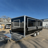 MGS-3.5M Large Capacity High-End Full Stainless Steel Interior Outdoor Commercial Mobile Food Cart Fast Food Vending Trailer