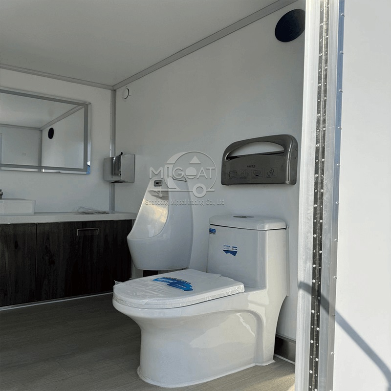 MG-3.5m 2Dual 2-Stall Premium Commercial Towable Mobile Restroom Trailer