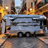 MGA-5M Mirror Stainless Steel Dual-Axle Towable Multi-Function Food Trailer