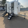 MGT-3M Luxury 2-Cabin Portable Restroom, Stainless Steel Hardware, Corrosion-Resistant, Premium Outdoor Sanitary Solution
