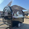 MGR-2.8M Gloss Black Curved Top Multi-Function Food Trailer