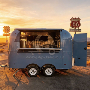 MGA-3M Dual Axle Load-Bearing Rust-Proof Waterproof Outdoor Mobile Coffee Snack Concession Food Trailer