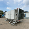 MGT-4M 3 Private Stall Luxury Waterproof Towable Mobile Public Toilet Restroom Trailer
