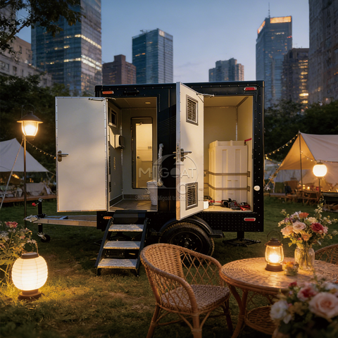 MGT-2.2M Single Cabin Portable Restroom Trailer Eco-Friendly Mobile Outdoor Sanitary Unit