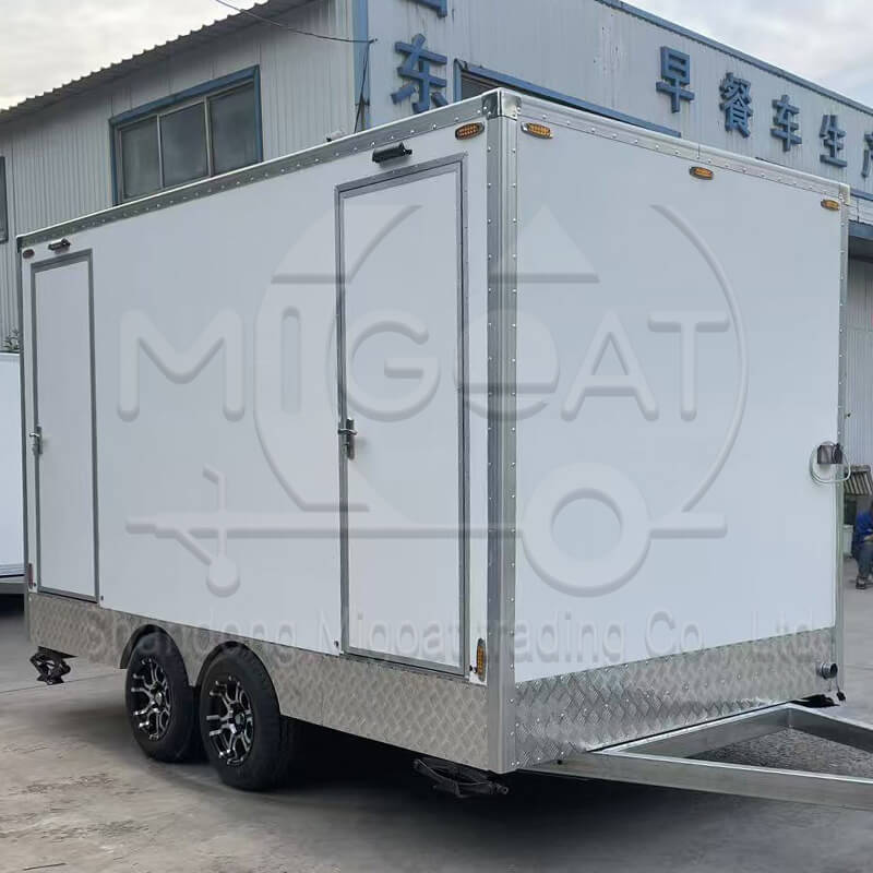 MGT-5M Multi-Compartment Thick Anti-Corrosion Mobile Washroom Trailer, Premium Temporary Public Toilet for Construction