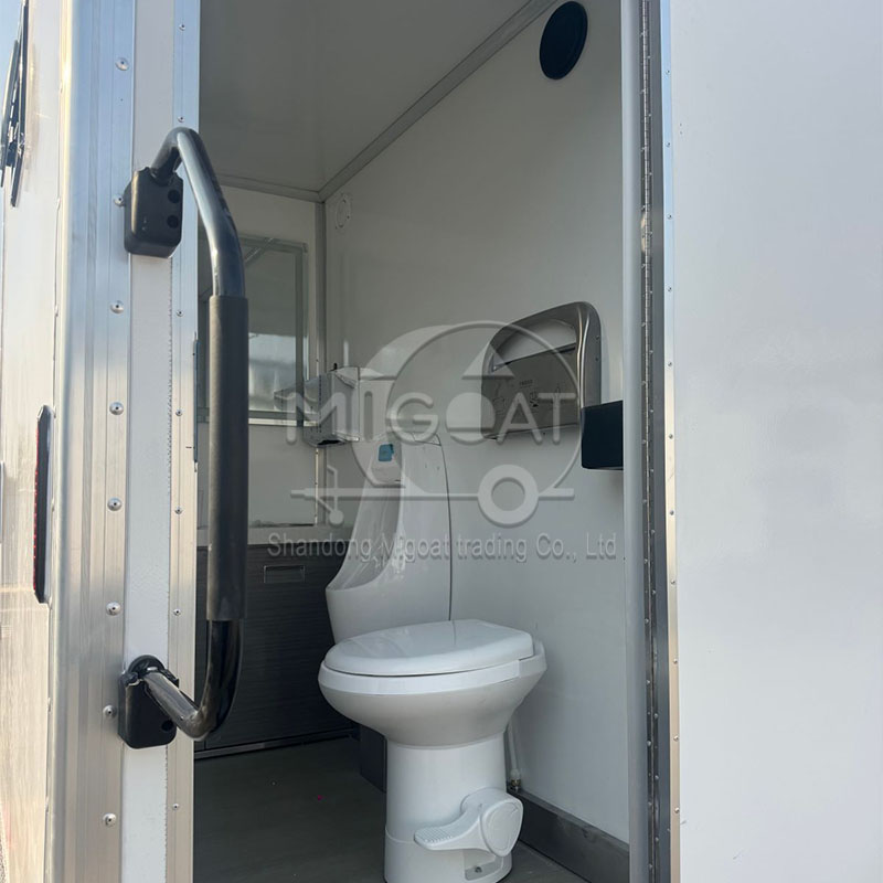 MGT-3M Luxury 2-Cabin Portable Restroom, Stainless Steel Hardware, Corrosion-Resistant, Premium Outdoor Sanitary Solution
