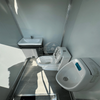 MGT-3M Luxury Dual Restroom Portable Toilet Trailer with Sinks, Mobile Restroom for Outdoor Events Construction