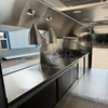 MGA-3.5M Full Stainless Steel Mirror Food Trailer, Customizable Mobile Food Truck with Complete Commercial Kitchen Setup