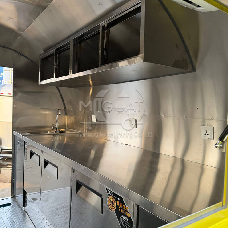 MGR- Customized Full Stainless Steel Interior Multi-Function Towable Food Trailer