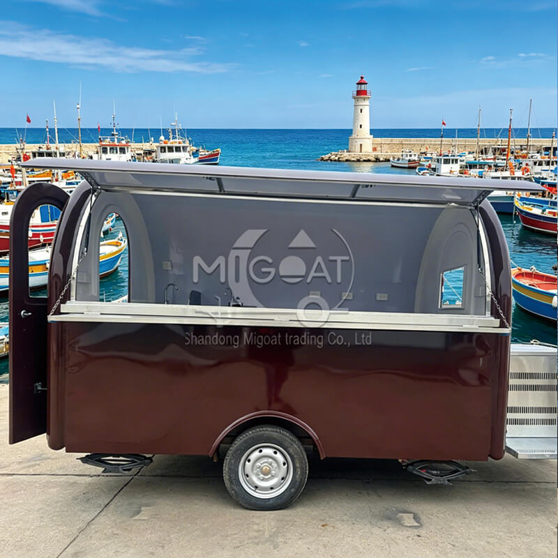 MGR-2.8M Classic Arc High Appearance Portable Towable Outdoor Breakfast Drink Food Truck
