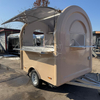 MGR-2.2M Multi-functional Thickened Retro Food Trailer, High Appearance Level Towable Mobile Food Cart For Snack Vending