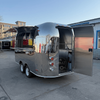 MGA-3.5M Mirror Stainless Steel Dual-Axle Multi-Function Food Truck, Premium Streamliner Mobile Food Concession Trailer