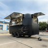 MGA-4M Tainless Steel Interior Trendy Vintage Mobile Food Truck, Outdoor Street Snack Coffee Concession Trailer