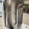 Trendy Mini Towable Food Cart, Multifunctional Mobile Snack Vending Trailer with Stainless Steel Interior for Street Vending Business