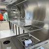 MGA-2.5M Full Stainless Steel Mirror Finish Retro Towable Multi-Function Mobile Food Trailer
