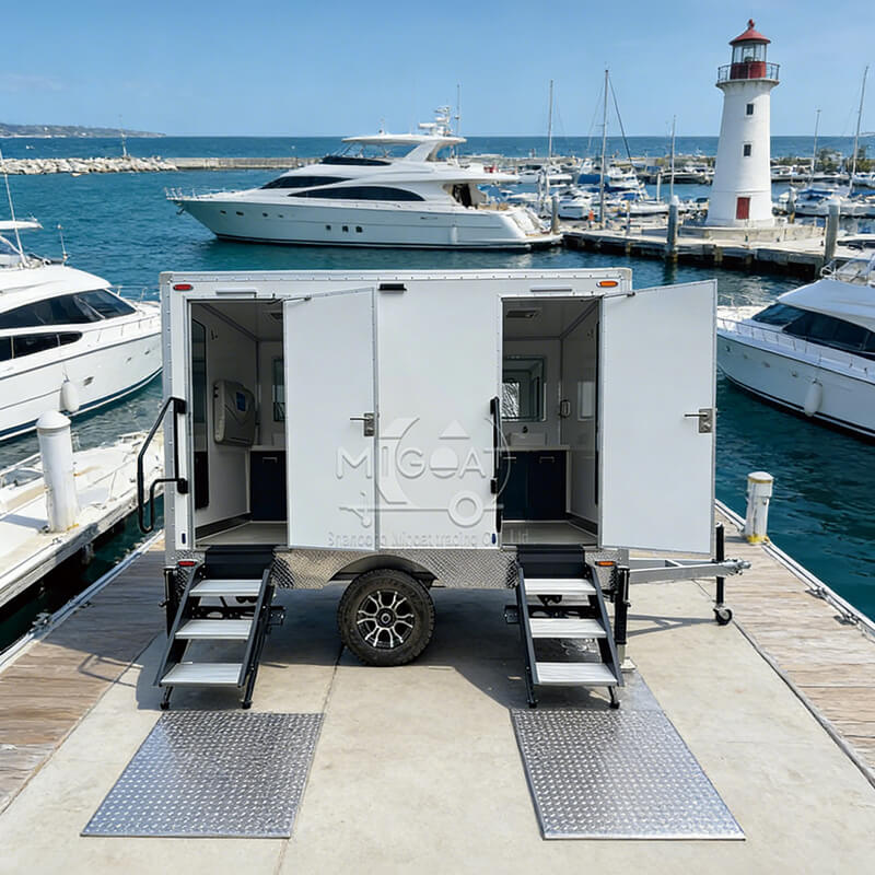 MGT-3.5M Dual-Stall Luxury Portable Restroom Trailer