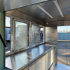 MGR-2.5M Sliding Window Stainless Steel Workbench, Fresh Green Color, Multi-Function Towable Mobile Food Trailer