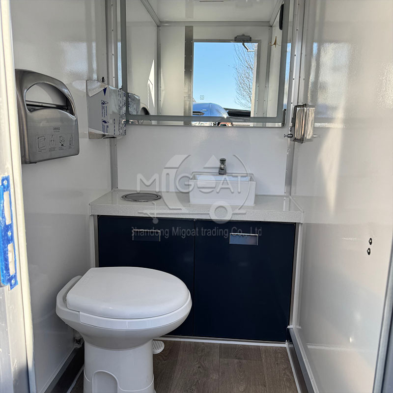 MGT-5M Luxury 4-Stall Portable Restroom Trailer | Eco-Friendly Mobile Toilet for Construction & Events