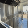 MGS-3.5M Large Capacity High-End Full Stainless Steel Interior Outdoor Commercial Mobile Food Cart Fast Food Vending Trailer