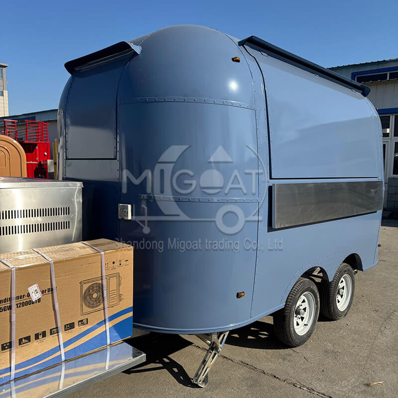 MGA-3M Dual Axle Load-Bearing Rust-Proof Waterproof Outdoor Mobile Coffee Snack Concession Food Trailer