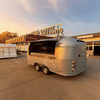 MGA-4M Mirror Stainless Steel Food Trailer, High-end Multi-purpose Mobile Coffee & Food Kiosk