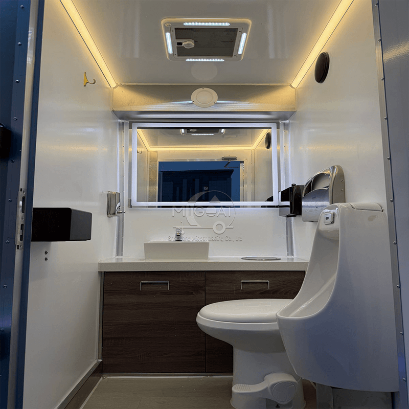 MGT-6M Wet-Dry Separation With Shower Luxury Finished Outdoor Scenic Mobile Toilet Shower Room