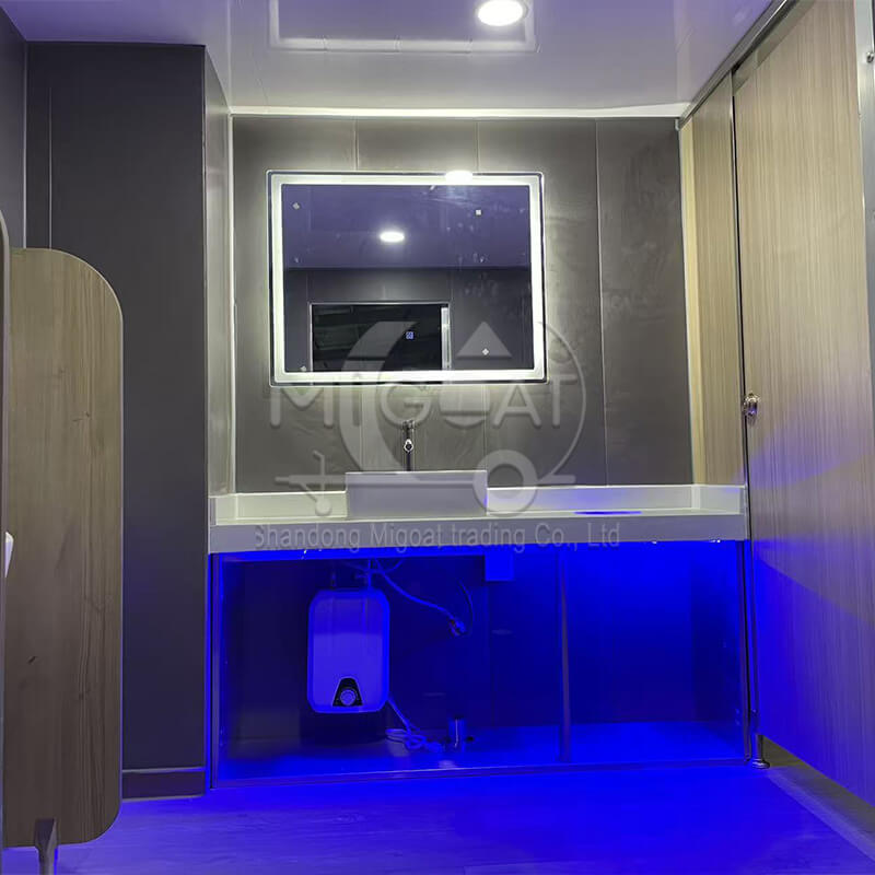 MGT-10M 8-Stall Luxury Mobile Eco-Friendly Restroom Trailer