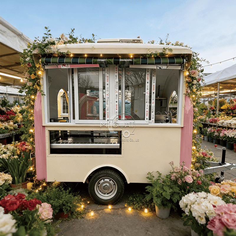 MGR-2.5M Mini Arched Retro Mobile Dessert Food Truck