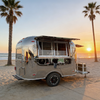 MGA-3m Mirror Stainless Steel Retro Style Mobile Food Trailer
