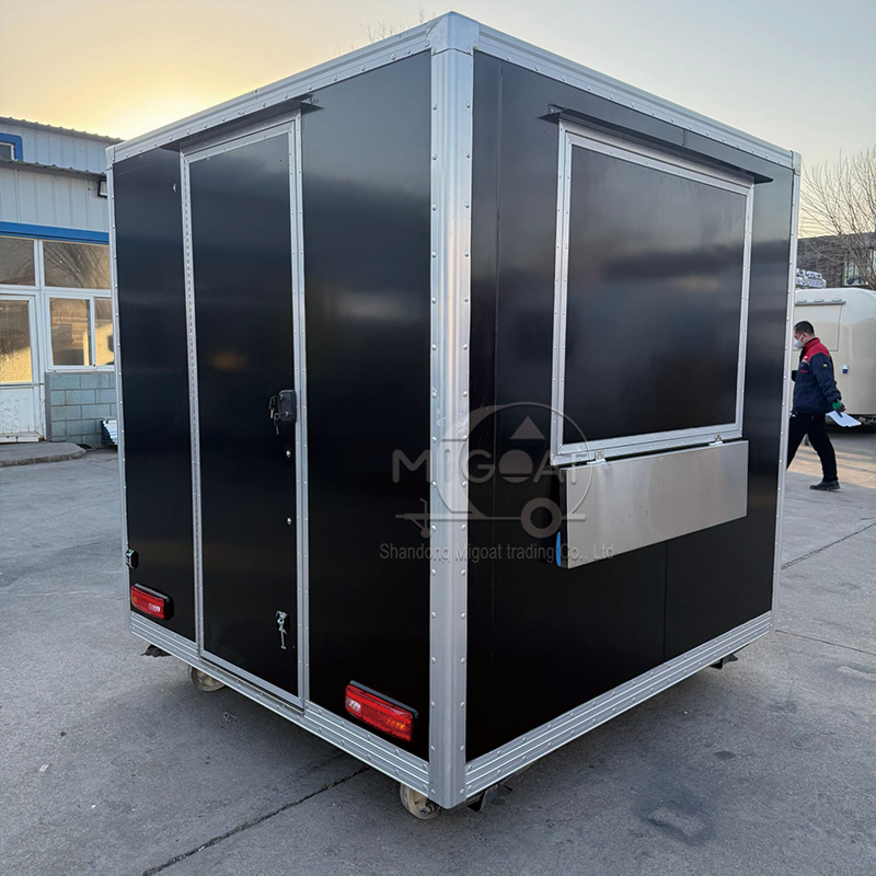 MGS-2.2M Heavy-Duty Insulated Food Trailer Double Sink Commercial Mobile Kitchen Trailer
