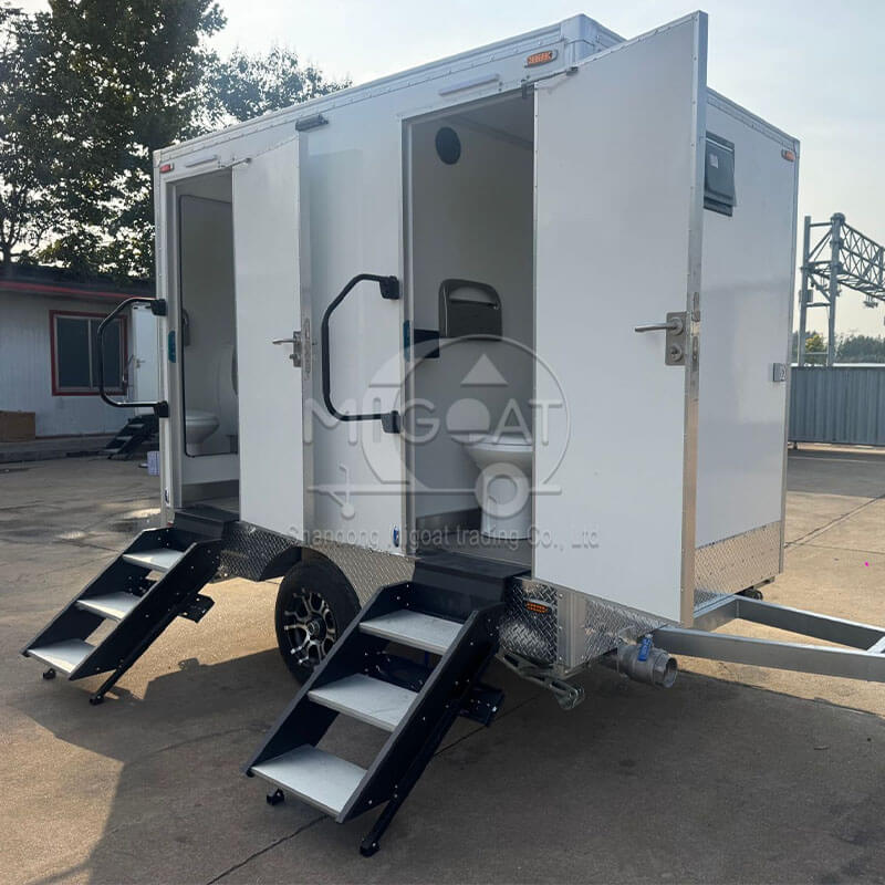 MGT-3.5M 2-Restroom With Sink Towable High-End Mobile Toilet Trailer