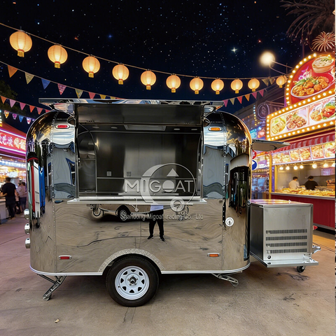 MGA-2.5M Mirror Stainless Steel Multi-functional Food Truck - Viral Check-In Style, Cross-Border Bestseller