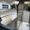 MGR-2.5M Simple Black Stainless Steel Interior Mobile Food Trailer, Towable Street Food Concession Cart