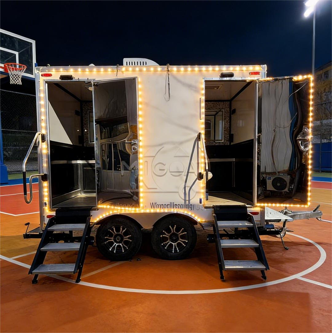 MGT-3M Dual Compartments Dual Sinks High-End Commercial Portable Restroom Trailer
