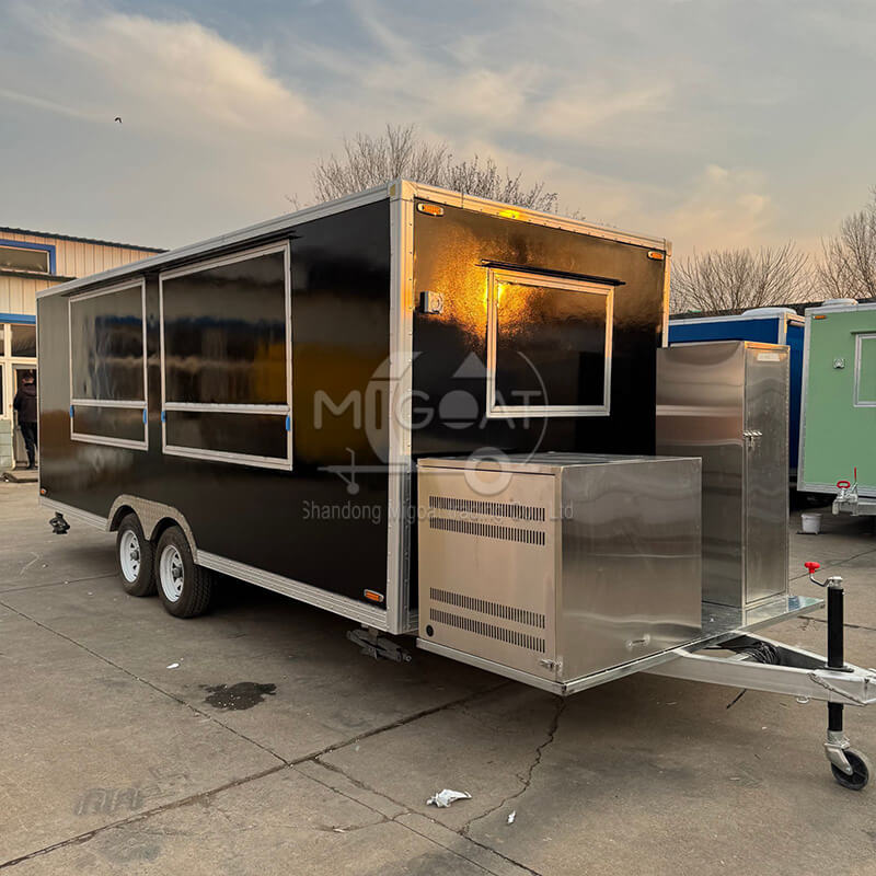 MGS-6M Dual Axle Fully Stainless Steel Interior Multi-Functional Commercial Food Trailer