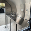 MGR-2.5M Simple Black Stainless Steel Interior Mobile Food Trailer, Towable Street Food Concession Cart
