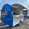 MGR-3M Blue-White Triple Sink Stainless Steel Worktop Commercial Multi-Function Mobile Food Trailer