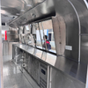 MGA-5M Mirror Polished Stainless Steel Mobile Food Truck 6m Multi-functional Commercial Catering Trailer Viral Camping Coffee