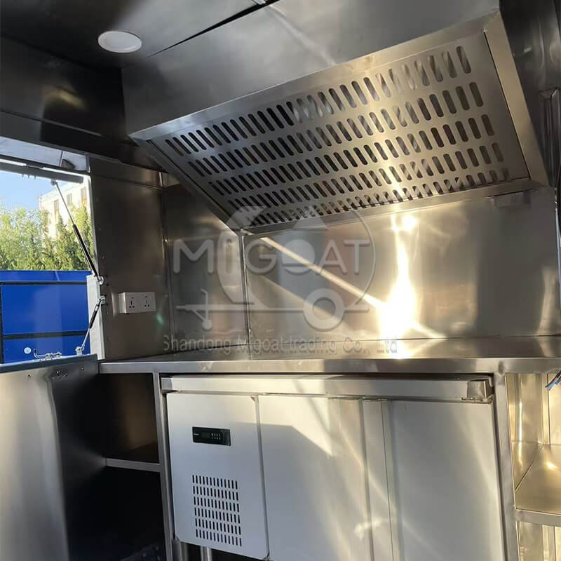 MGA-5M Matte Grey Streamlined Multi-Function Mobile Food Trailer