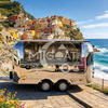 MGA-3.5M Mirror Stainless Steel Dual Axle Premium Custom Mobile Food Trailer
